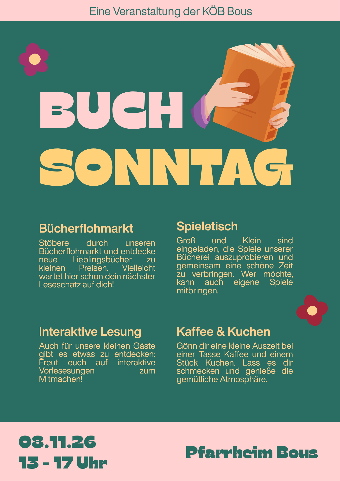 Flyer Buchsonntag 2026